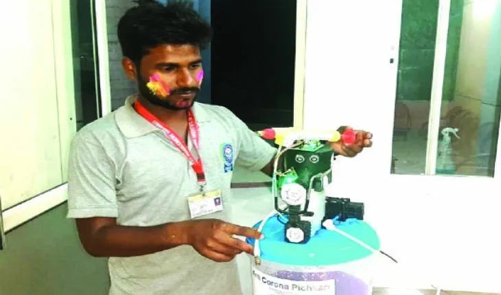 ହୋଲି ପାଇଁ ଆଣ୍ଟି କରୋନା ପିଚକାରୀ