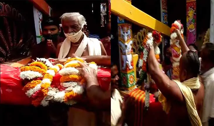 ଶ୍ରୀମନ୍ଦିରରୁ ତିନି ରଥକୁ ବିଜେ ହେଲା ଆଜ୍ଞାମାଳ