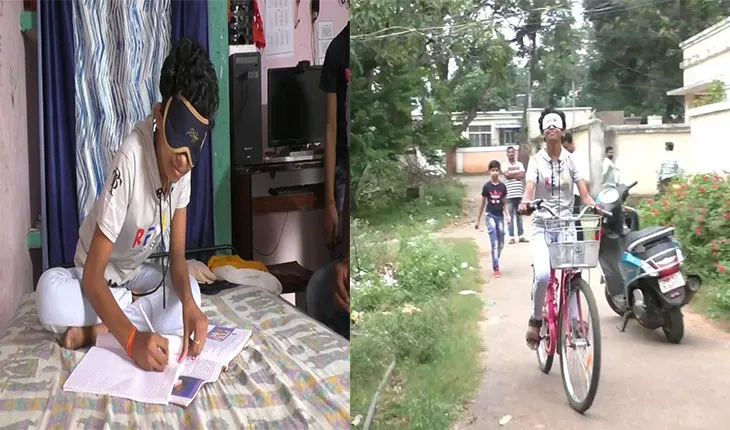 ବିସ୍ମୟ ପ୍ରତିଭା ବିଦୁସ୍ମିତା, ଆଖିରେ ପଟି ବାନ୍ଧି ପାଠ ପଢ଼ିପାରିବା ସହ କରିପାରୁଛନ୍ତି ଦୈନନ୍ଦିନ ଜୀବନର ଅନେକ କାମ