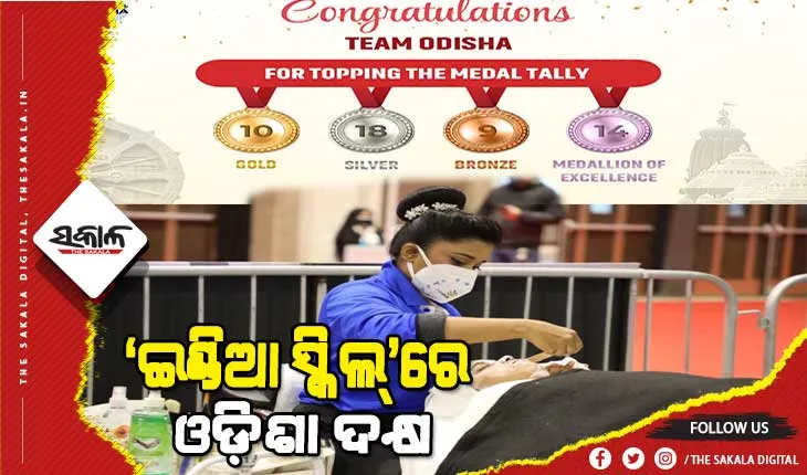 ଇଣ୍ଡିଆ ସ୍କିଲ୍‌ ପ୍ରତିଯୋଗିତାରେ ଓଡିଶାର ଉଲ୍ଲେଖନୀୟ ସଫଳତା, ୧୦ ସ୍ୱର୍ଣ୍ଣ ସହ ସର୍ବାଧିକ ୫୧ ପଦକ ହାସଲ