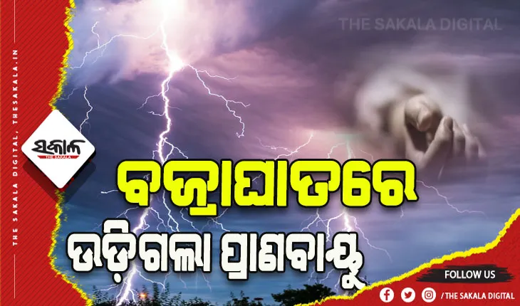 ଛେଳି ଚରାଇବାକୁ ଯାଇଥିବା ବେଳେ ଅଘଟଣ: ବଜ୍ରାଘାତରେ ୨ ମୃତ