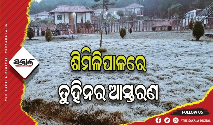 ଶିମିଳିପାଳରେ ତାପମାତ୍ରା ହ୍ରାସ: ବିଭିନ୍ନ ସ୍ଥାନରେ ତୁହିନର ଆସ୍ତରଣ ଦୃଶ୍ୟମାନ