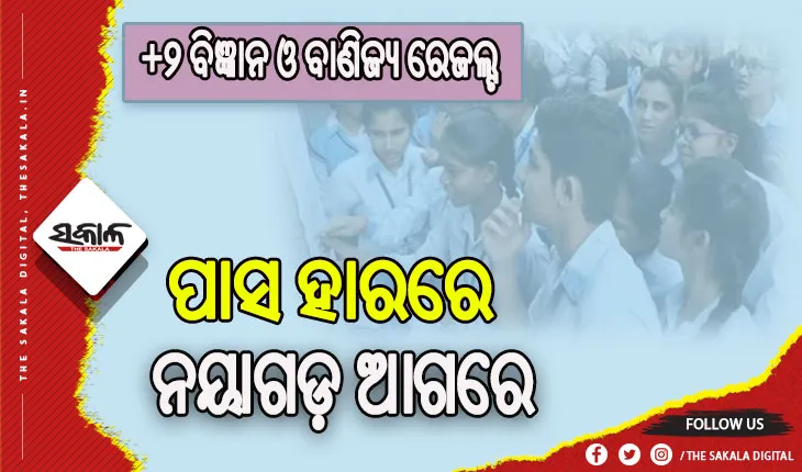 ପ୍ରକାଶ ପାଇଲା +୨ ବିଜ୍ଞାନ ଓ ବାଣିଜ୍ୟ ରେଜଲ୍ଟ: ପାସ ହାରରେ ନୟାଗଡ଼ ଆଗରେ, ପଛରେ ବୌଦ୍ଧ ଓ ଗଜପତି