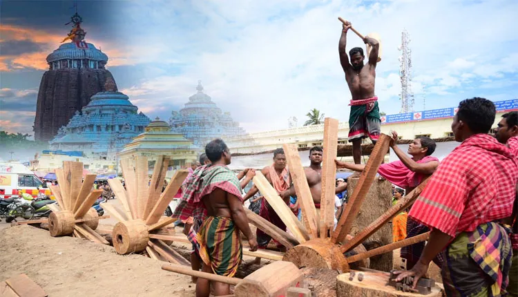 ଖେଇ କାଠ ନେବାକୁ ନେଇ ବିବାଦ: ମହାପ୍ରଭୁଙ୍କ ରଥ ନିର୍ମାଣ କାର୍ଯ୍ୟ ବନ୍ଦ କଲେ ବିଶ୍ୱକର୍ମା ମହାରଣା