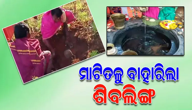 ପୂଜକଙ୍କୁ ହେଲା ସ୍ବପ୍ନାଦେଶ ! ମନ୍ଦିର ପ୍ରାଙ୍ଗଣ ମାଟିତଳୁ ବାହାରିଲା ଶିବଲିଙ୍ଗ