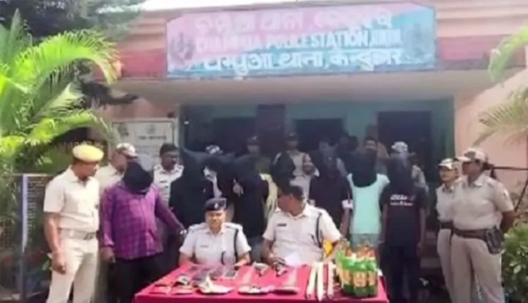ଡକାୟତି ଉଦ୍ୟମ ପଣ୍ଡ, ଗ୍ୟାଙ୍ଗର ୧୦ ସଦସ୍ୟଙ୍କୁ ଗିରଫ କଲା ଚମ୍ପୁଆ ପୋଲିସ