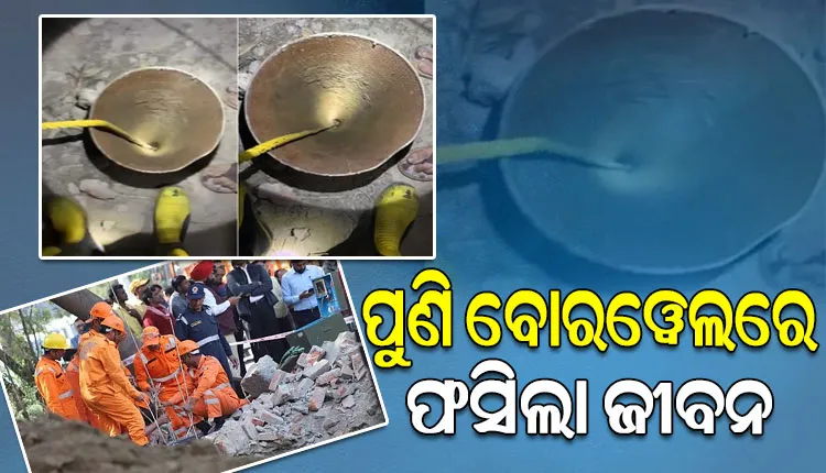 ୪୦ ଫୁଟ ଗଭୀର ବୋରୱେଲରେ ଖସିପଡ଼ିଲେ ବ୍ୟକ୍ତି, ସୁରକ୍ଷିତ ଉଦ୍ଧାର ପାଇଁ ଉଦ୍ୟମ ଜାରି