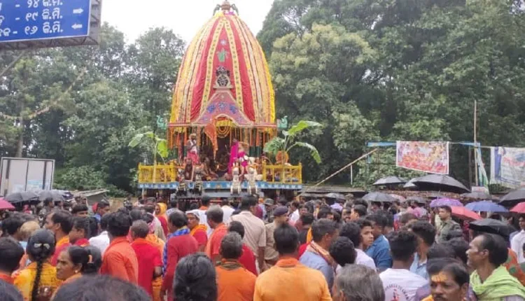 ଫିରିଙ୍ଗିଆ ଶଙ୍ଖ କ୍ଷେତ୍ରରେ ମହା ସମାରୋହରେ ଅନୁଷ୍ଠିତ ହେଲା ମହାପ୍ରଭୁଙ୍କ ବାହୁଡା଼ ଯାତ୍ରା
