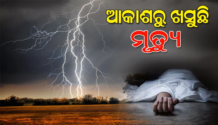 ବିଲରେ କାମ କରୁଥିବା ବେଳେ ବଜ୍ରପାତ; ୨ ମୃତ, ୩ ଗୁରୁତର