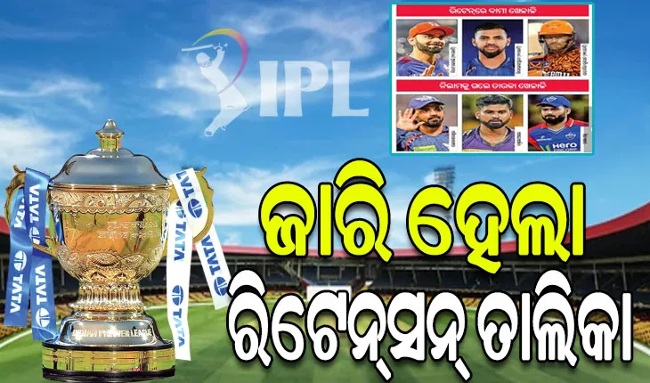 ଆଇପିଏଲ୍‌‌ -୨୦୨୫: ଜାଣନ୍ତୁ କେଉଁ ଖେଳାଳିମାନେ ହେଲେ ରିଟେନ୍‌ ଓ କେଉଁ ଦଳ ପାଖରେ କେତେ ଟଙ୍କା ରହିଲା ବଳକା …
