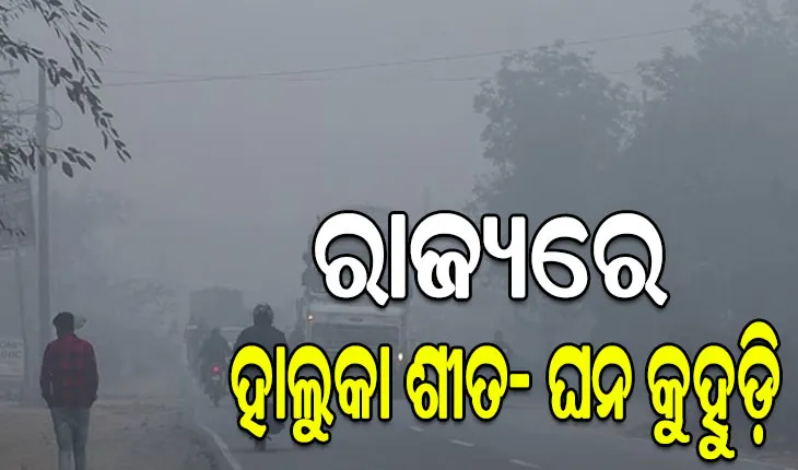 ଶୀତ ଅପଡେଟ୍: ରାଜ୍ୟରେ ଆସନ୍ତା ୪ ଦିନ ଯାଏଁ ହାଲୁକା ଶୀତ, କୁହୁଡ଼ି ନେଇ ୨ ଦିନ ପାଇଁ ୭ ଜିଲ୍ଲାକୁ ୟେଲୋ ଆଲର୍ଟ