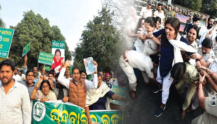 ଚାନ୍ଦବାଲି ନାବାଳିକାକୁ ଦୁଷ୍କର୍ମ ପରେ ହତ୍ୟା ଘଟଣା: ମୁଖ୍ୟମନ୍ତ୍ରୀଙ୍କ ଇସ୍ତଫା ଦାବି, ବାସଭବନ ଘେରଉ କଲା ବିଜୁ ଯୁବ ଓ ଛାତ୍ର ଜନତା ଦଳ