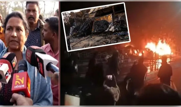 ଭୁବନେଶ୍ୱର ୧ନଂ ହାଟରେ ଭୟଙ୍କର ଅଗ୍ନିକାଣ୍ଡ; ପ୍ଲାଷ୍ଟିକ୍ ସାମଗ୍ରୀ ବ୍ୟବହାର ପାଇଁ ନିଆଁ ଲାଗୁଥିବା କହିଲେ ମେୟର