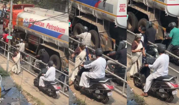 Viral Video: ଫୁଟ୍‌ପାଥ୍ ଉପରେ ସ୍କୁଟି ଚଳାଉଥିଲେ ଯୁବକ, ବାଟ ଓଗାଳିଲେ ବୃଦ୍ଧା; ସାହସିକତାକୁ ସଲାମ କରୁଛି ପୂରା ଦେଶ