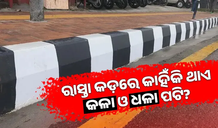 ରାସ୍ତା କଡ଼ରେ ଥିବା ପଥରରେ କାହିଁକି ଥାଏ କଳା ଓ ଧଳା ରଙ୍ଗ? ଜାଣନ୍ତୁ ଏହା ପଛର ପ୍ରକୃତ କାରଣ