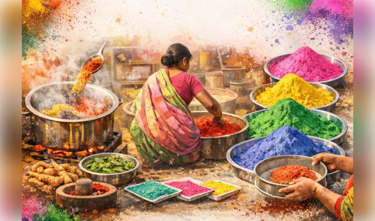ହୋଲି ପାଇଁ ବ୍ୟବହାର ହେଉଥିବା ‘ଫଗୁ’ ବା ରଙ୍ଗ କିପରି ପ୍ରସ୍ତୁତ ହୁଏ? ଜାଣନ୍ତୁ ସମ୍ପୂର୍ଣ୍ଣ ପ୍ରକ୍ରିୟା