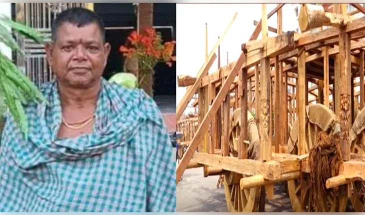 ରଥଖଳାରେ ଶୋକର ଛାୟା: ତାଳଧ୍ୱଜ ରଥ ନିର୍ମାଣକାରୀ ଭୋଇ ସେବାୟତଙ୍କ ହୃଦଘାତରେ ମୃତ୍ୟୁ