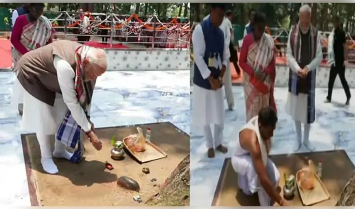 ରାଷ୍ଟ୍ରପତିଙ୍କ ସହ ମିଶି ଆଦିବାସୀଙ୍କ ଗୋଷାଣୀ ପୀଠରେ ପୂଜାର୍ଚ୍ଚନା କଲେ ପ୍ରଧାନମନ୍ତ୍ରୀ