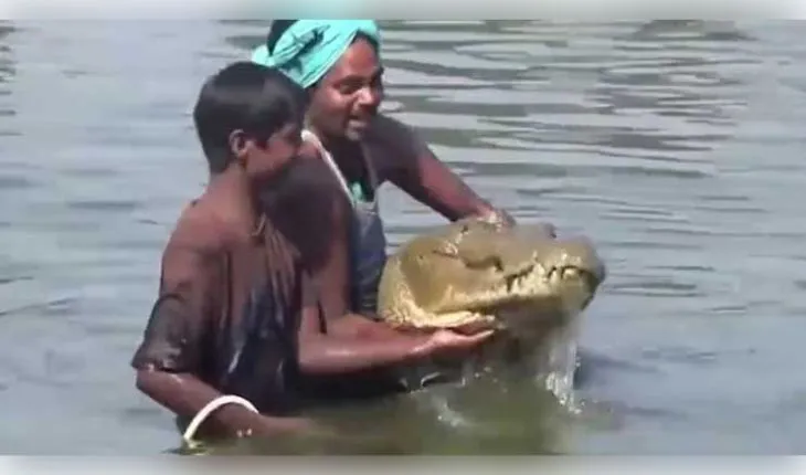 ଛତିଶଗଡ଼ରେ ମଣିଷ-କୁମ୍ଭୀର ସମ୍ପର୍କର ବିରଳ ଚିତ୍ର: ୧୩୦ ବର୍ଷର 'ଗଙ୍ଗାରାମ'ର ମୃତ୍ୟୁରେ କାନ୍ଦିଥିଲା ପୂରା ଗାଁ