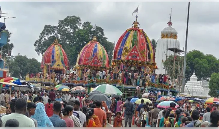 ଆଜି ଦ୍ୱିତୀୟ ଶ୍ରୀକ୍ଷେତ୍ର ବାରିପଦାରେ ରଥାରୁଢ଼ ଚତୁର୍ଦ୍ଧାମୂର୍ତ୍ତିଙ୍କ ରଥଯାତ୍ରା, ଗତକାଲି କେବଳ ପହଣ୍ଡିବିଜେ ଓ ରଥାରୁଢ଼ ହୋଇଥିଲେ ଠାକୁର
