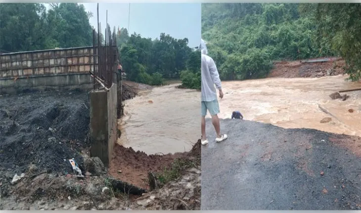 ଲଘୁଚାପ ବର୍ଷାରେ ଭାସିଗଲା ହନୁମନ୍ତିଆ ଓ କରଦାଙ୍ଗି ପୋଲ, ୫ ପଂଚାୟତର ୨୫ ହଜାରରୁ ଅଧିକ ଲୋକ ପ୍ରଭାବିତ