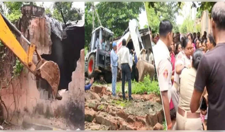 ଭୁବନେଶ୍ୱର ନୀଳାଦ୍ରି ବିହାରରେ ଜବରଦଖଲ ଉଚ୍ଛେଦ ପ୍ରକ୍ରିୟା: ଘର ଭାଙ୍ଗିବା ବେଳେ ତୀବ୍ର ବିରୋଧ 