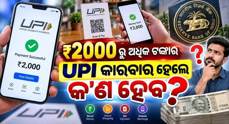 ପେମେଣ୍ଟ ଆଣ୍ଡ ସେଟଲମେଣ୍ଟ୍ ଆକ୍ଟ ୨୦୨୬: ₹୨୦୦୦ ପର୍ଯ୍ୟନ୍ତ ୟୁପିଆଇ ଏବଂ ରୁପେ କାରବାର ଉପରେ କୌଣସି ଶୁଳ୍କ ନାହିଁ