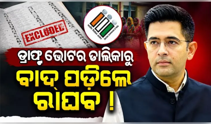 ପଞ୍ଜାବ ଭୋଟର ତାଲିକାରୁ କଟିଲା ରାଘବ ଚଢ଼ାଙ୍କ ନାଁ: ଆଣିଲେ ରାଜନୈତିକ ଷଡ଼ଯନ୍ତ୍ରର ଅଭିଯୋଗ 
