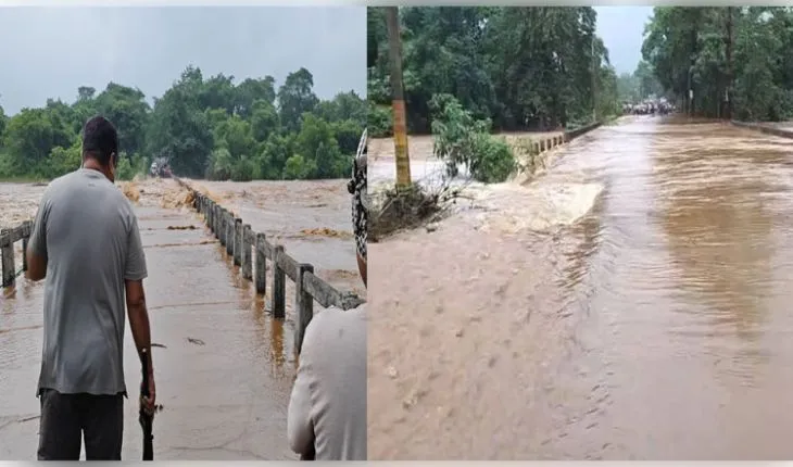 ଲଗାଣ ବର୍ଷାରେ ବେହାଲ ମୟୂରଭଞ୍ଜ; ଶିମିଳିପାଳରେ ରେକର୍ଡ ପରିମାଣର ବର୍ଷା, ବନ୍ୟାଜଳରେ ବିଚ୍ଛିନ୍ନ ଅନେକ ଅଞ୍ଚଳ