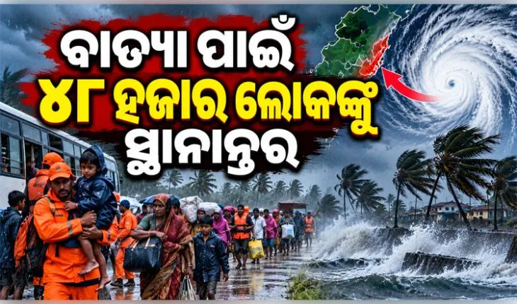 ସ୍ଥଳଭାଗ ମୁହାଁ ବାତ୍ୟା 'ଅର୍ଣ୍ଣବ': ସ୍ଥାନାନ୍ତର ହେବେ ୪୮ ହଜାର ଲୋକ, ମୁକାବିଲା ପାଇଁ ସରକାର ପ୍ରସ୍ତୁତ