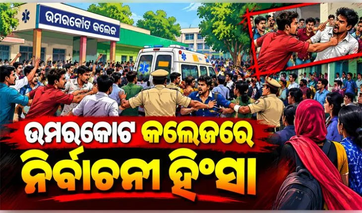 ଉମରକୋଟ କଲେଜରେ ଛାତ୍ର ସଂସଦ ନିର୍ବାଚନ ପୂର୍ବରୁ ହିଂସା: ଗୋଷ୍ଠୀ ସଂଘର୍ଷରେ ଯୁବକଙ୍କୁ ଛୁରାମାଡ଼ 