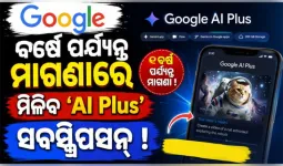 ଗୁଗଲର ବଡ଼ ଘୋଷଣା: ଭାରତୀୟ କଲେଜ ଛାତ୍ରଛାତ୍ରୀଙ୍କୁ ବର୍ଷେ ପର୍ଯ୍ୟନ୍ତ ମିଳିବ ମାଗଣା ‘AI Plus’ ସବସ୍କ୍ରିପସନ