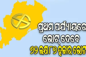ମେ’ ୧୩ରେ ରାଜ୍ୟରେ ପ୍ରଥମ ପର୍ଯ୍ୟାୟ ନିର୍ବାଚନ, ଭୋଟ୍ ଦେବେ ୬୨ ଲକ୍ଷ ୮୭ ହଜାର ଭୋଟର