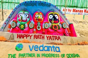 ବେଦାନ୍ତ ଆଲୁମିନିୟମ ରଥଯାତ୍ରା ୨୦୨୫ ପାଳନ ପାଇଁ ପ୍ରସିଦ୍ଧ ବାଲୁକା ଶିଳ୍ପୀ ମାନସ କୁମାର ସାହୁଙ୍କ ସହଭାଗୀ ହୋଇଛି