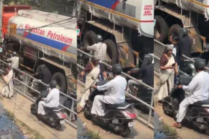 Viral Video: ଫୁଟ୍‌ପାଥ୍ ଉପରେ ସ୍କୁଟି ଚଳାଉଥିଲେ ଯୁବକ, ବାଟ ଓଗାଳିଲେ ବୃଦ୍ଧା; ସାହସିକତାକୁ ସଲାମ କରୁଛି ପୂରା ଦେଶ