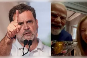'ଆର୍ଥିକ ଝଡ଼ ମୁଣ୍ଡ ଉପରେ, ଆମ ପ୍ରଧାନମନ୍ତ୍ରୀ ଇଟାଲୀରେ ଟଫି ବାଣ୍ଟୁଛନ୍ତି': 'ମେଲୋଡି' ପ୍ରସଙ୍ଗରେ ମୋଦୀଙ୍କ ଉପରେ ବର୍ଷିଲେ ରାହୁଲ ଗାନ୍ଧୀ