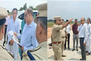 ରାଷ୍ଟ୍ରପତି ଓ ପ୍ରଧାନମନ୍ତ୍ରୀଙ୍କ ଗସ୍ତ ନେଇ ରାଇରଙ୍ଗପୁରରେ ସୁରକ୍ଷା ବ୍ୟବସ୍ଥାର ସମୀକ୍ଷା କଲେ ରାଜ୍ୟ ଆରକ୍ଷୀ ମହାନିର୍ଦ୍ଦେଶକ