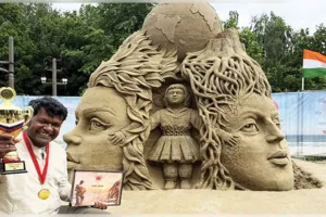 ବିଶିଷ୍ଟ ବାଲୁକା ଶିଳ୍ପୀ ସୁଦର୍ଶନ ପଟ୍ଟନାୟକଙ୍କୁ 'ରୁଷିଆନ୍ ଗ୍ରାଣ୍ଡ୍ ସ୍ୟାଣ୍ଡ ମାଷ୍ଟର କପ୍-୨୦୨୬'