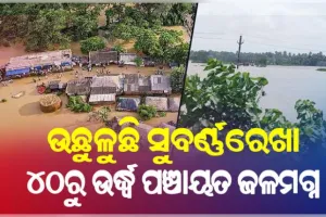 ବାଲେଶ୍ୱରରେ ଉଛୁଳୁଛି ସୁବର୍ଣ୍ଣରେଖା: ପାଣିଘେର ଭିତରେ ୪୦ରୁ ଉର୍ଦ୍ଧ୍ୱ ପଞ୍ଚାୟତ, ପ୍ରାୟ ୨ଲକ୍ଷ ଲୋକ ପ୍ରଭାବିତ 