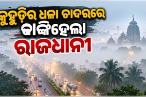 ଭୁବନେଶ୍ୱରରେ ଚଳିତ ବର୍ଷର ପ୍ରଥମ ଘନ କୁହୁଡ଼ି: ୧୫୦ ମିଟରକୁ ଖସିଲା ଦୃଶ୍ୟମାନ ଦୂରତା, ଯାତାୟାତ ବାଧାପ୍ରାପ୍ତ 