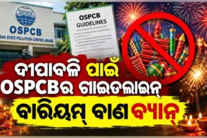 ଦୀପାବଳି ପାଇଁ OSPCB ର ମାର୍ଗଦର୍ଶିକା ଜାରି: ବ୍ୟାନ୍ ହେଲା ବାରିୟମ୍ ବାଣ, ଜାଣନ୍ତୁ କେବେ ଓ କିଭଳି ଫୁଟାଇବେ ବାଣ... 