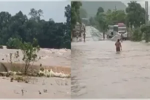 ବାତ୍ୟା 'ଅର୍ଣ୍ଣବ' ପ୍ରଭାବ: ଗଞ୍ଜାମରେ ବିପଦ ସଙ୍କେତ ଉପରେ ବହୁଛି ଋଷିକୂଲ୍ୟା, ରାସ୍ତାଘାଟ ଜଳମଗ୍ନ