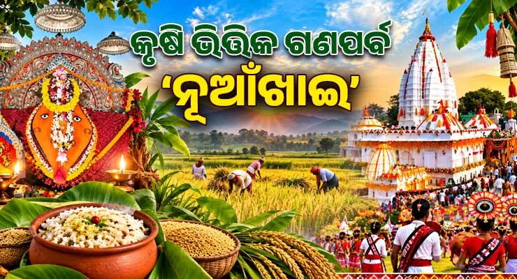 ପଶ୍ଚିମ ଓଡ଼ିଶାରେ ଉତ୍ସାହର ସହ ପାଳିତ ହେଉଛି କୃଷି ଭିତ୍ତିକ ଗଣପର୍ବ ‘ନୂଆଁଖାଇ’: ମା’ ସମଲେଶ୍ୱରୀଙ୍କ ନିକଟରେ ଲାଗି ହେବ ନବାନ୍ନ