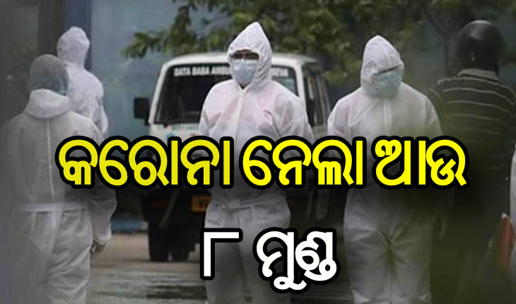ରାଜ୍ଯରେ କରୋନା ନେଲା ଆଉ ୮ ଜୀବନ, ମୃତ୍ୟୁ ସଂଖ୍ୟା ୧୯୮୧କୁ ବୃଦ୍ଧି