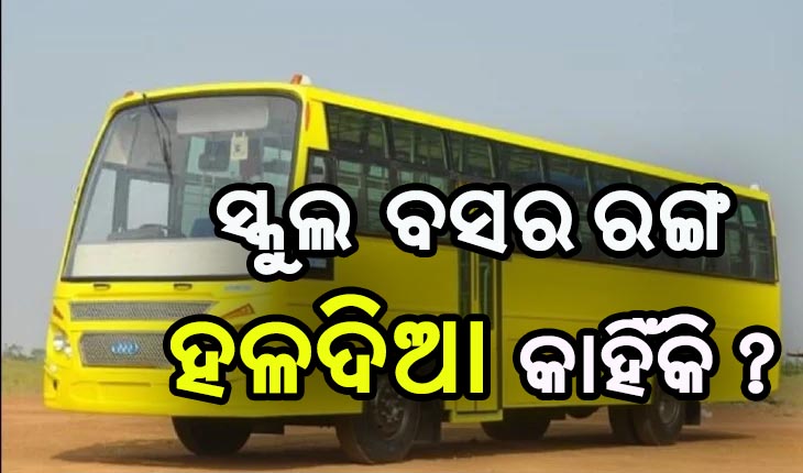 ସ୍କୁଲ ବସର ରଙ୍ଗ କଣ ପାଇଁ ହୋଇଥାଏ ହଳଦିଆ, ଜାଣନ୍ତୁ କାରଣ…