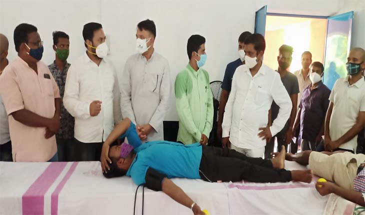 ବିପତ୍ତି କାଳରେ ବିଜୁ ଯୁବ ଜନତା ଦଳ ପକ୍ଷରୁ ରକ୍ତଦାନ ଶିବିର ଅନୁଷ୍ଠିତ