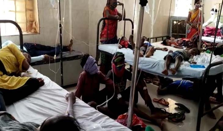 ମାଲକାନଗିରିରେ ଅଭାବନୀୟ ଘଟଣା, ଲସି ପିଇ ଶତାଧିକ ଲୋକ ଗୁରତର