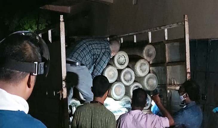 ବେଆଇନ ଗଚ୍ଛିତ ୩୮ଅକ୍ସିଜେନ ସିଲିଣ୍ଡର ଜବତ, ଜଣେ ଅଟକ