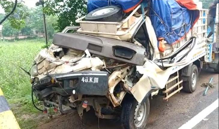 ଟ୍ରକକୁ ପଛପଟୁ ଧକ୍କା ଦେଲା ଟାଟାଏସି, ଚାଳକ ମୃତ