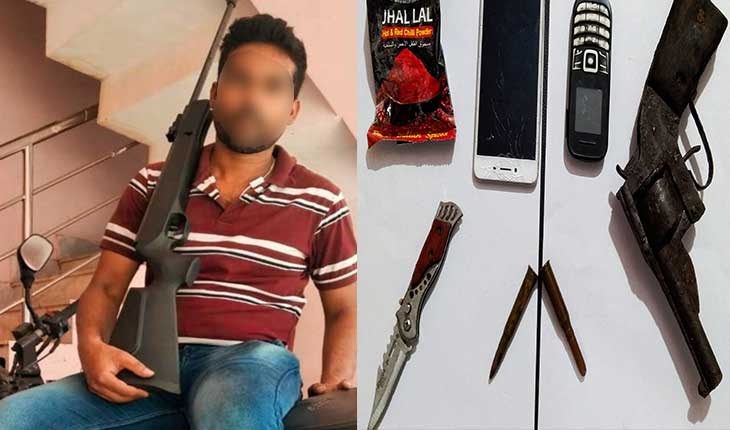 ହତ୍ୟା ଉଦ୍ୟମର ଯୋଜନା ପଣ୍ଡ କଲା ପୋଲିସ, ମାରଣାସ୍ତ୍ର ସହ ଯୁବକ ଗିରଫ